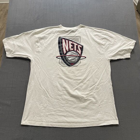 Vintage New Jersey Nets Jason Kidd T Shirt Mens 2XL UNK White NBA Basketball - Picture 2 of 15